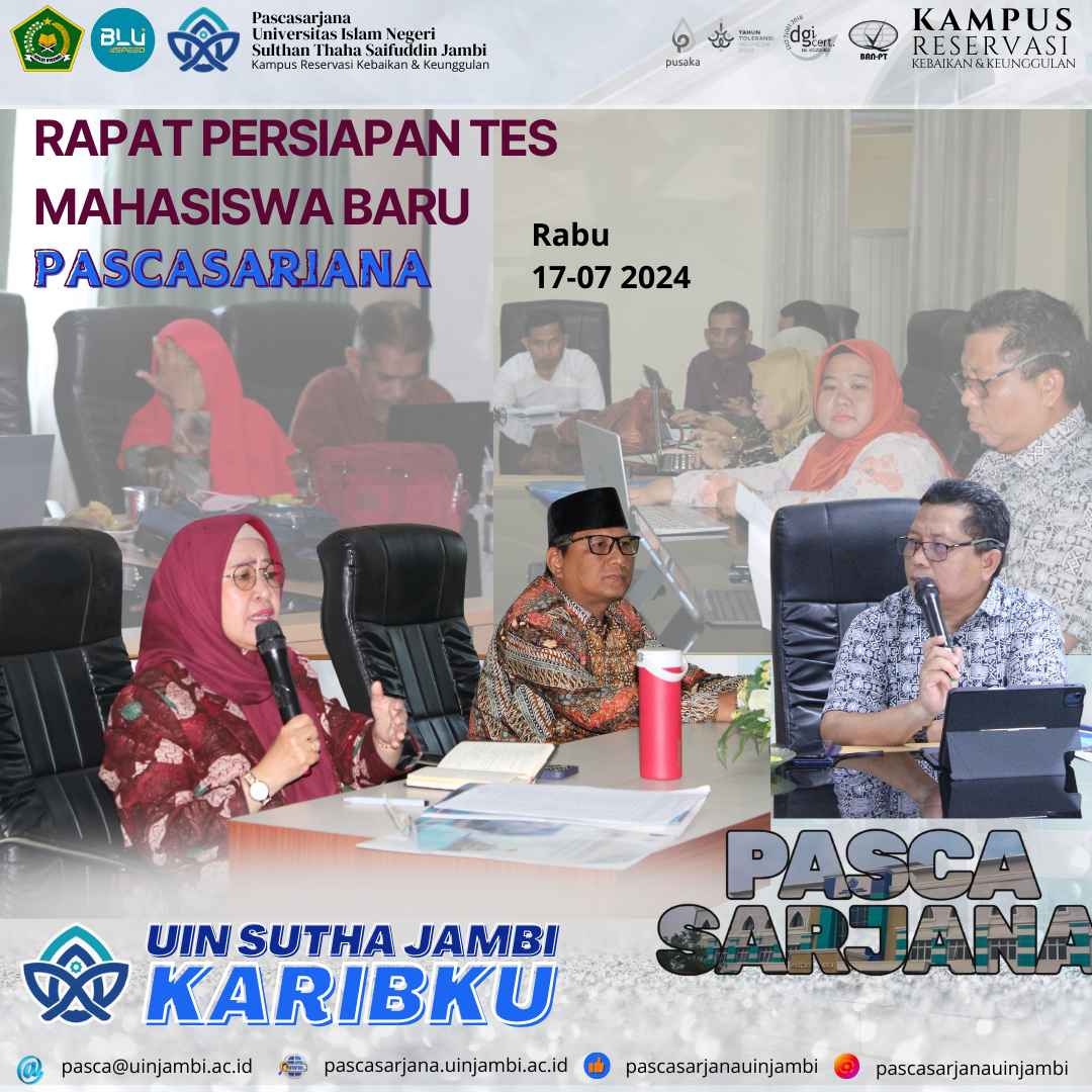 Pascasarjana Adakan Rapat Persiapan Tes Penerimaan Mahasiswa Baru