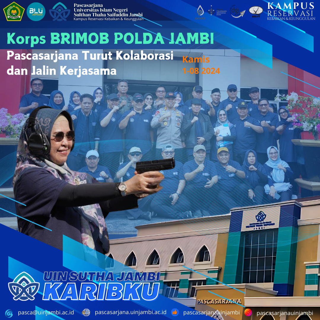 Direktur Pascasarjana Turut Jalin Kerjasama dengan Korps Brimob Polda Jambi