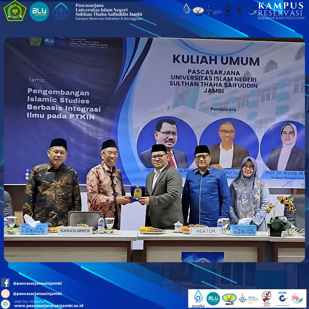 Berikan Kuliah Umum, Prof. Nur Syam: UIN STS Jambi Sekarang Sudah Jadi Kampus Metropolis