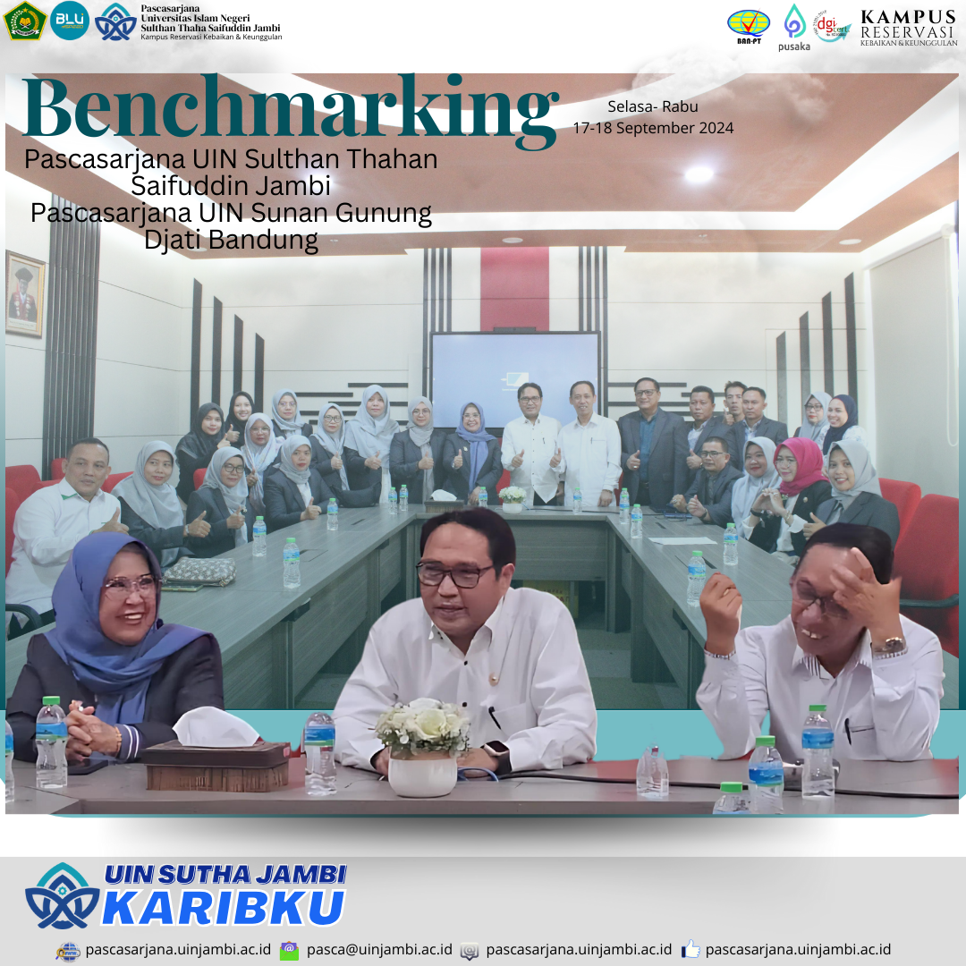 Pascasarjana UIN STS Jambi Lakukan Benchmarking Program Studi dan Tandatangani MoA dengan Pascasarjana UIN SGD Bandung