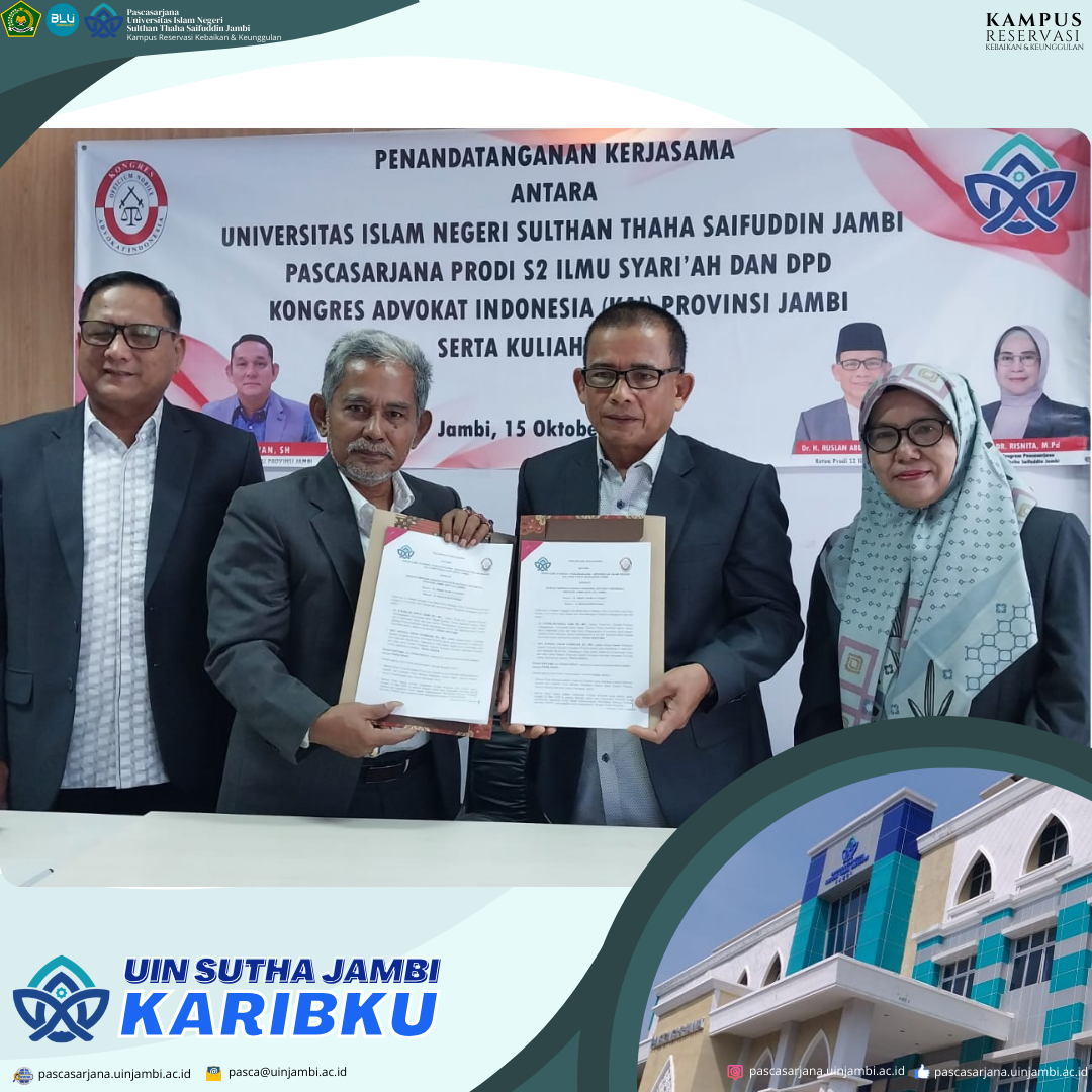 Kuliah Umum dan Penandatanganan Kerjasama S2 Ilmu Syariah dan DPD KAI Jambi