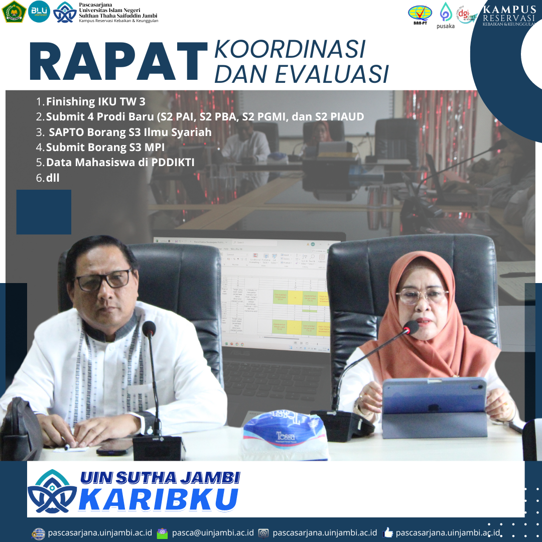 Pascasarjana Gelar Rapat Koordinasi Penyelesaian IKU Triwulan 3 dan Pengajuan Program Studi Baru