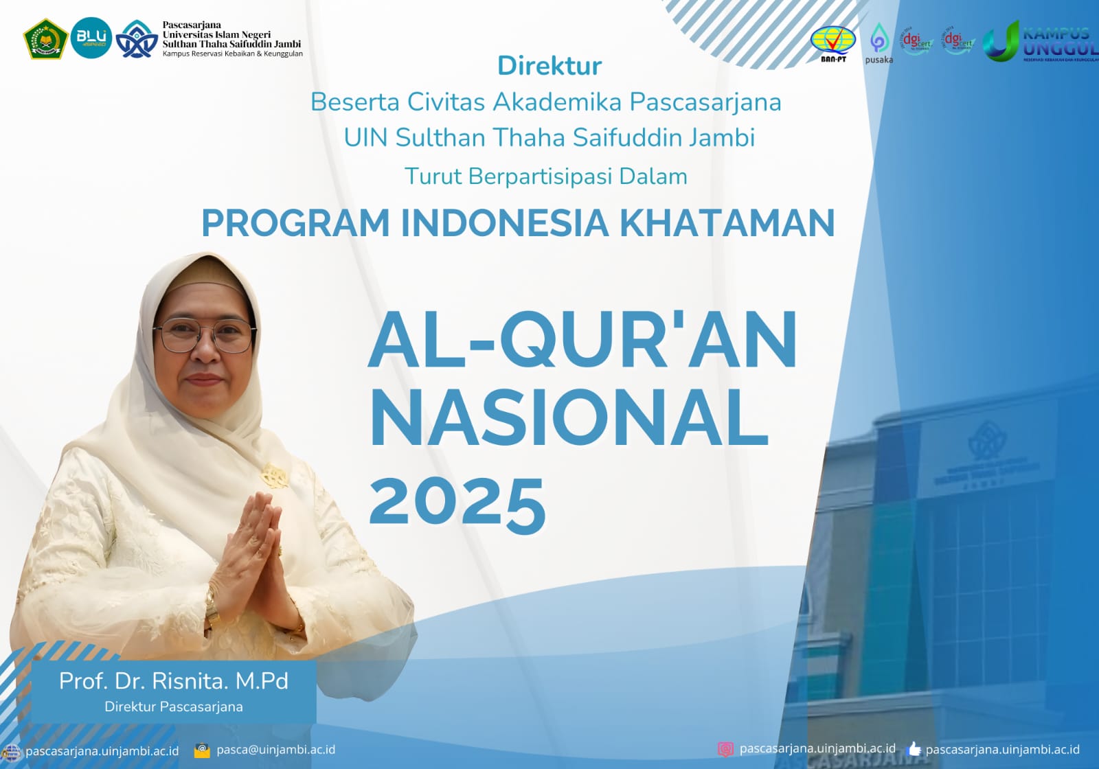Pascasarjana turut berpartisipasi dalam program indonesia khataman al-quran