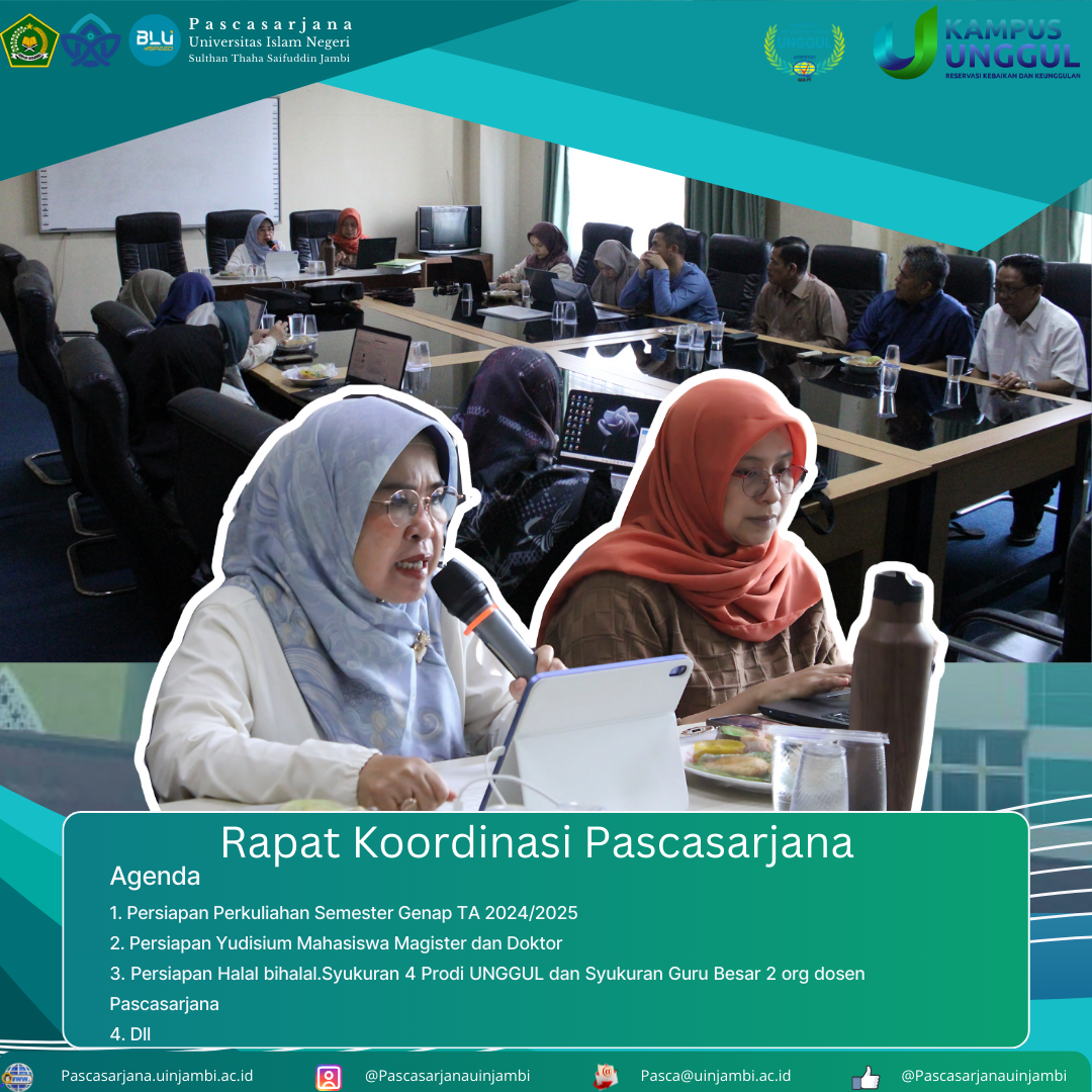 Rapat Evaluasi Pascasarjana Bahas Persiapan Perkuliahan, Yudisium, Halal Bihalal, dan Revisi Pedoman Akademik