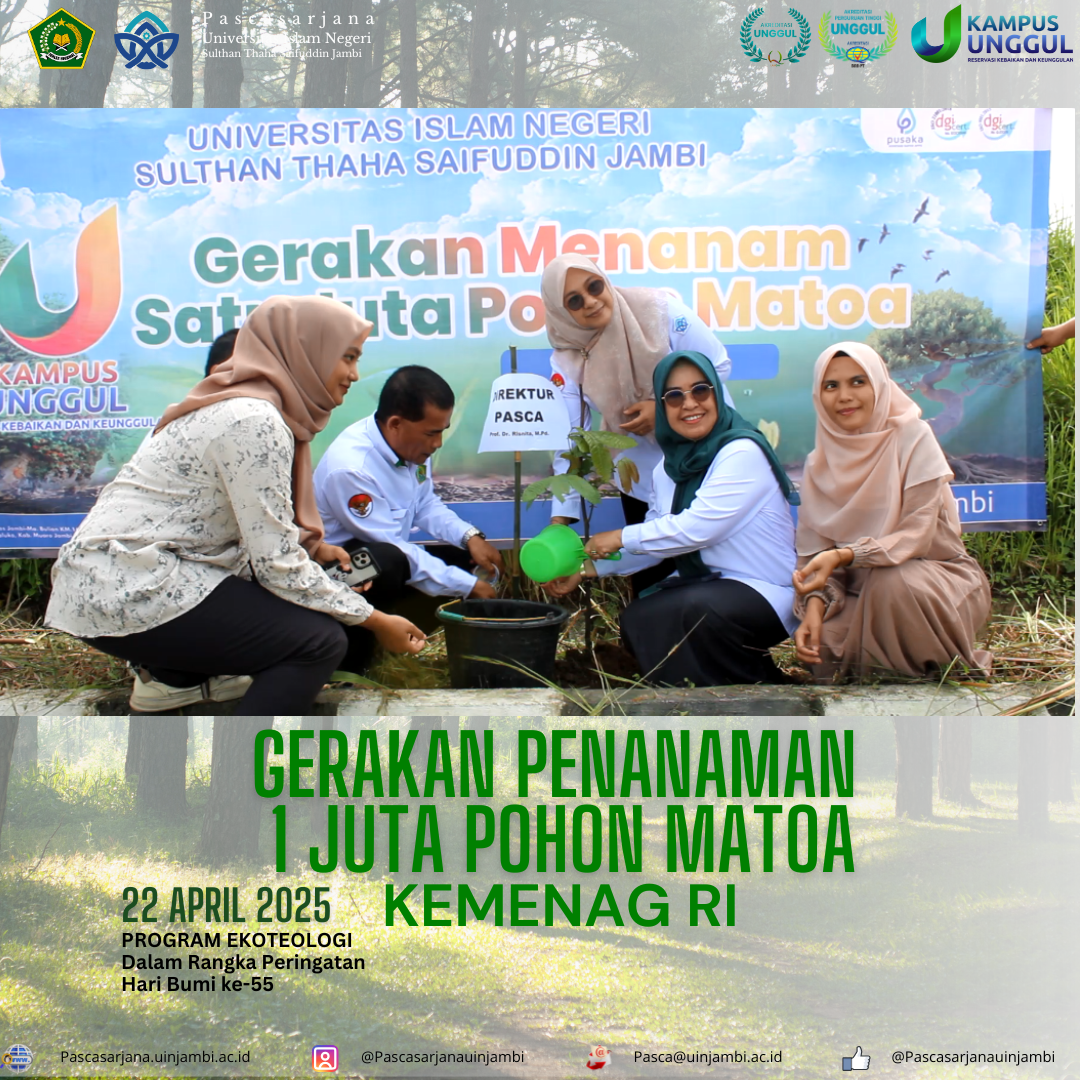 Pascasarjana Turut Serta Peringati Hari Bumi dengan Program Ekoteologi: Tanam 1 Juta Pohon Matoa
