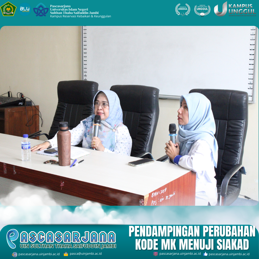 Pascasarjana UIN STS Jambi dan UTIPD Gelar Pendampingan Perubahan Kode Mata Kuliah untuk Persiapan SIAKAD