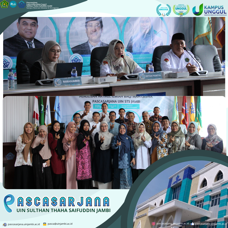 Pascasarjana UIN STS Jambi Gelar Coaching Clinic “From Research to Publication” untuk Tingkatkan Kompetensi Publikasi Ilmiah Mahasiswa