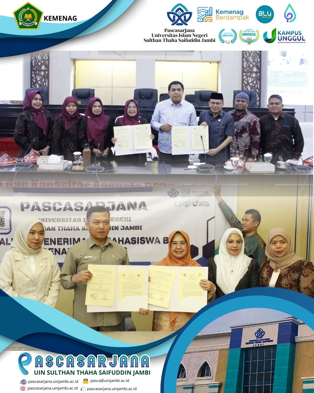 Kolaborasi Akademik dan Legislatif: Pascasarjana UIN STS Jambi Teken MoA di Sungai Penuh dan Kerinci