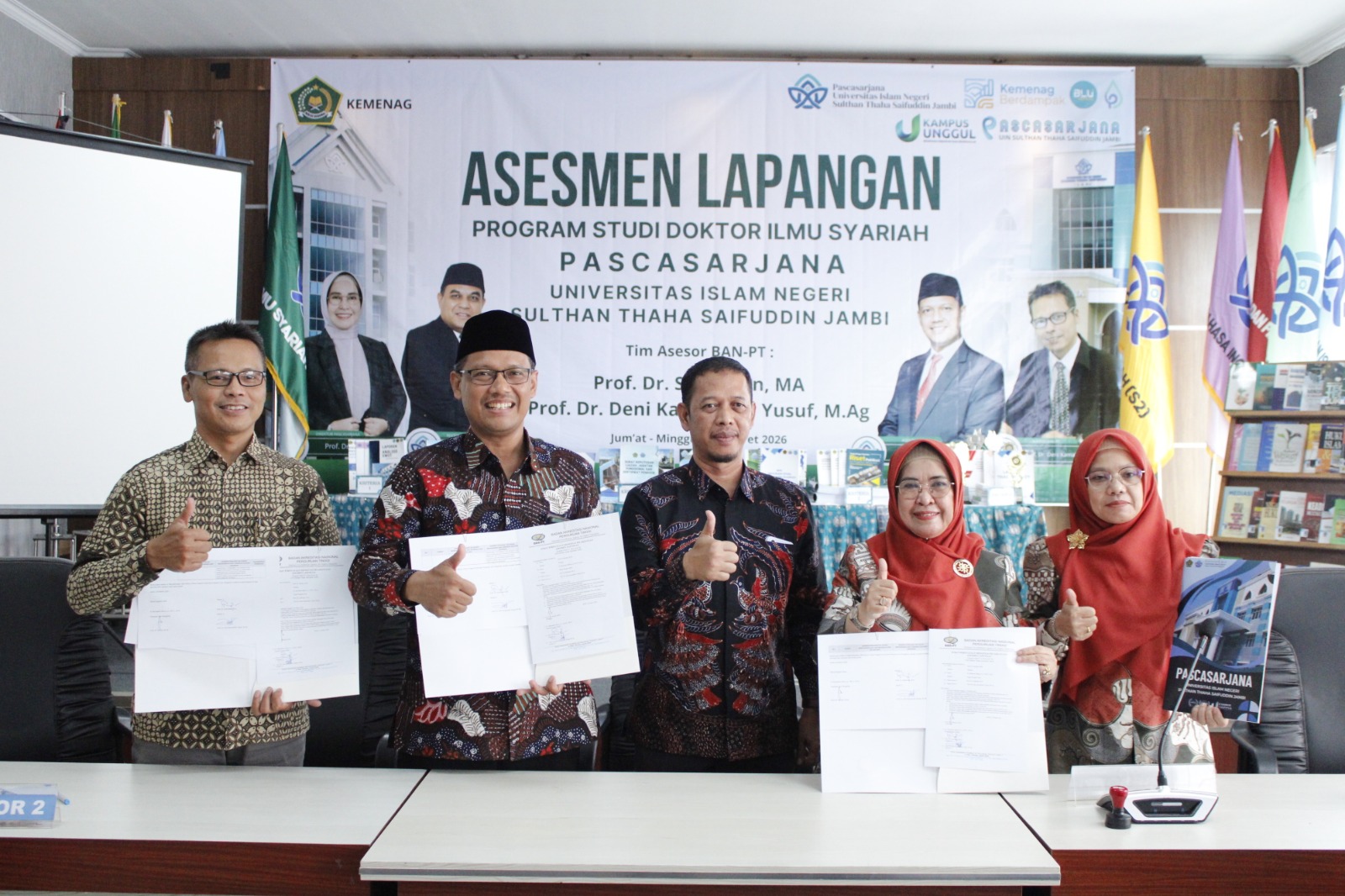 Menuju Akreditasi Unggul, Pascasarjana UIN STS Jambi Jalani Asesmen Lapangan Doktor Ilmu Syariah