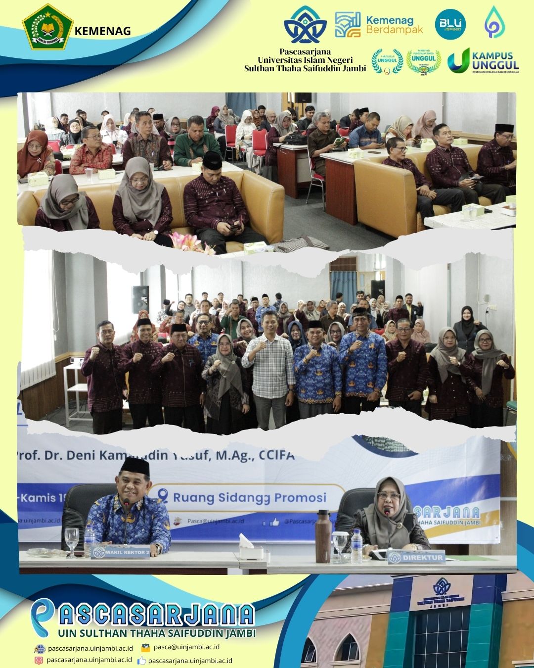 Workshop VMTS Pascasarjana UIN STS Jambi Perkuat Arah Strategis dan Mutu Akademik