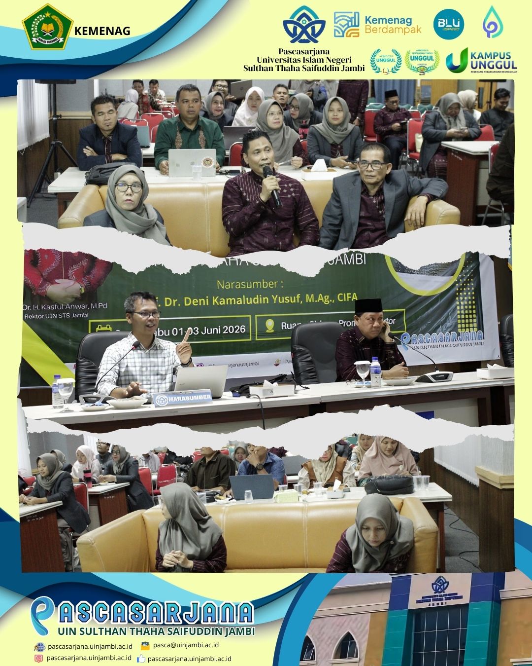 Workshop Kurikulum Pascasarjana UIN STS Jambi Dorong Implementasi OBE dan Penguatan Mutu Lulusan