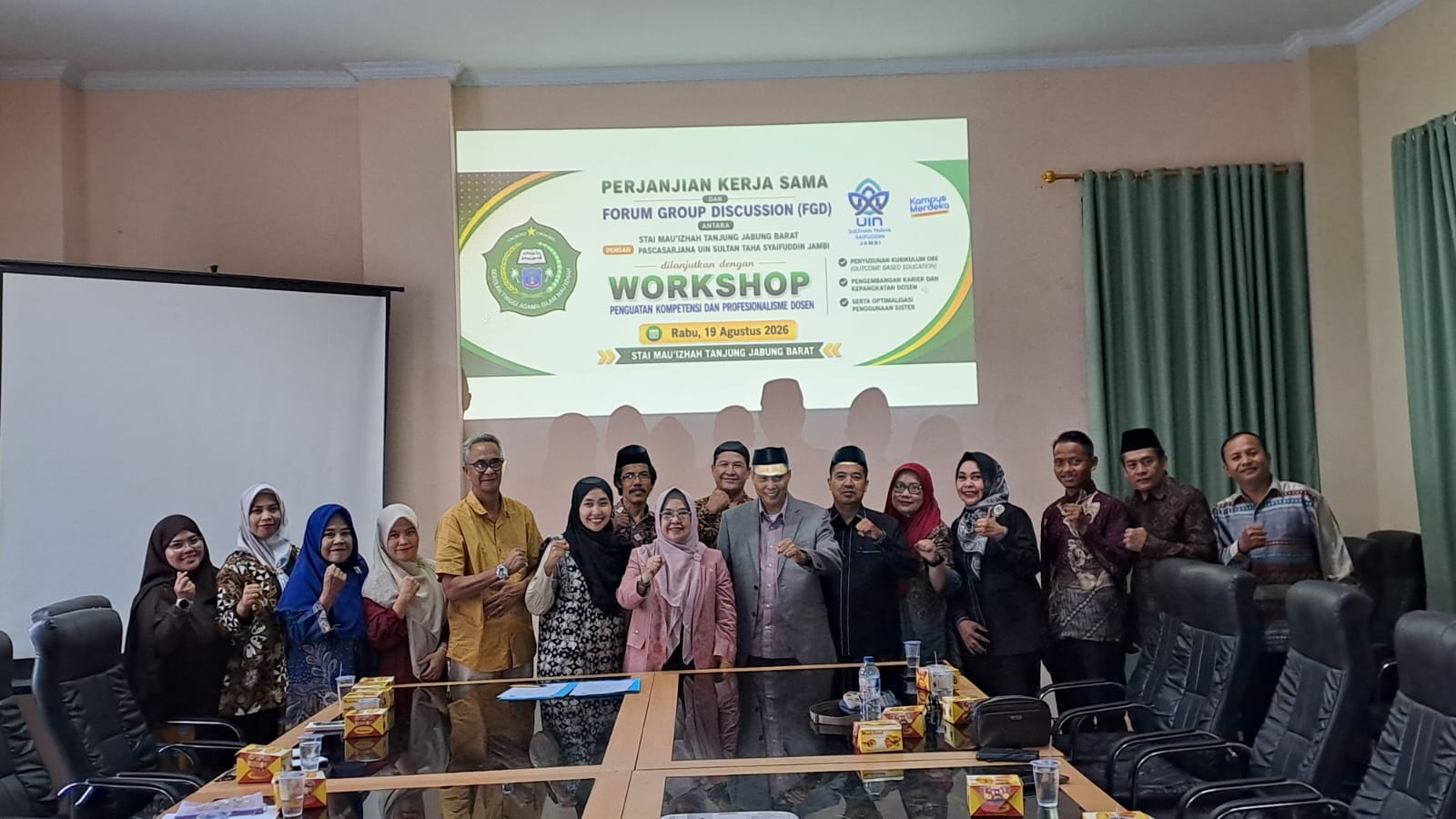 Dari Jalinan Silaturahmi Menuju Sinergi Akademik, Pascasarjana UIN STS Jambi Sambut STAI Mau’izhah